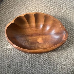 Vintage 70s/80s Hawaiian Kahana Wood Monkeypod Bowl